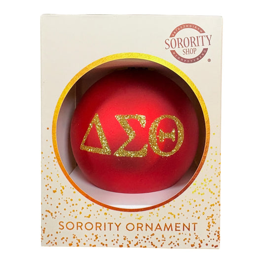 Delta Sigma Theta Ornament- Glitter Ball Design
