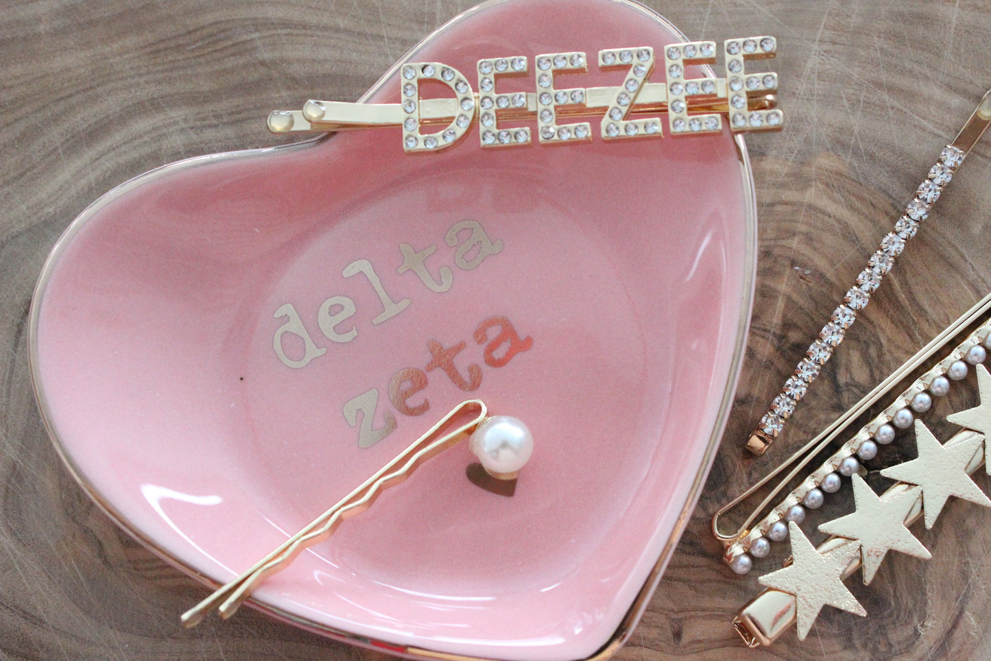 Delta Zeta Sorority Hair Clips