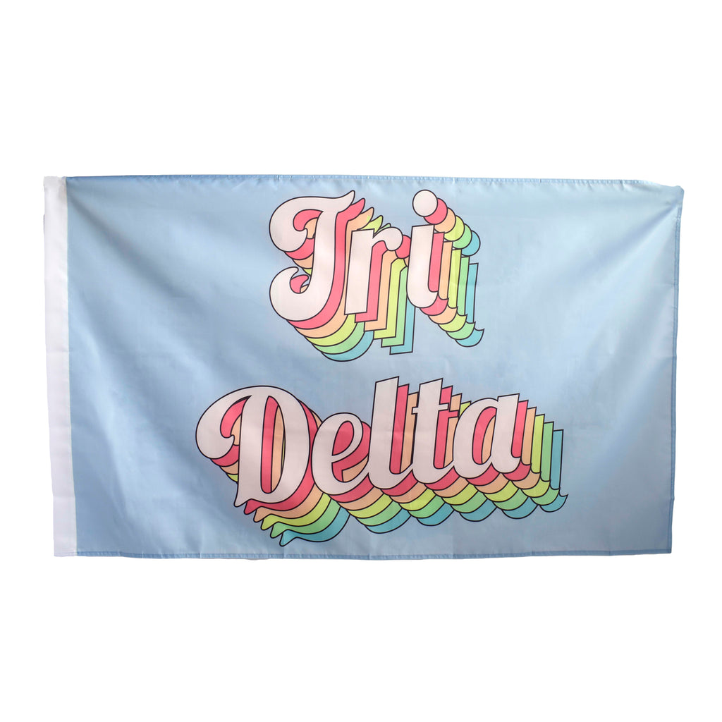 Delta Delta Delta Retro Flag