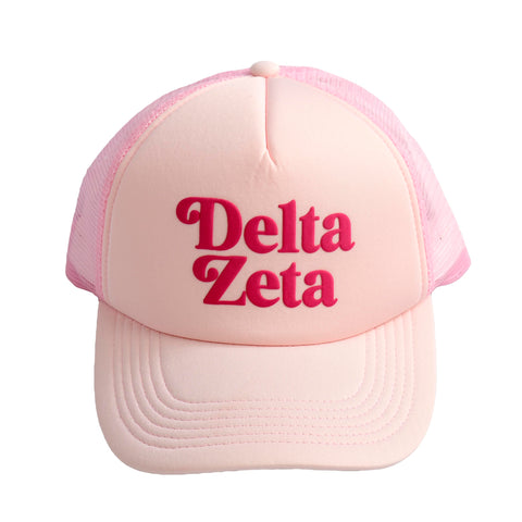 Delta Zeta Baseball Cap, Mesh Trucker-Style Hat