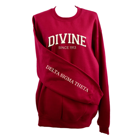 Sorority Shop Sweatshirt - Divine and Sorority Name Design