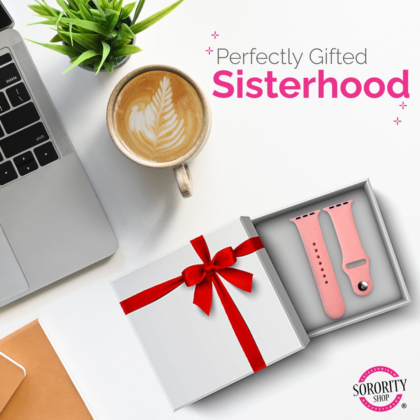 Alpha Gamma Delta Smart Watch Band, Compatible with Apple Watch