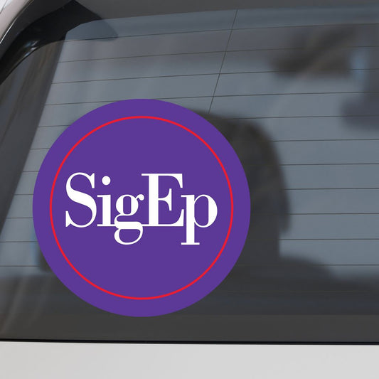 Sigma Phi Epsilon Fraternity Car Decal Sticker- Full Color Circle Logo