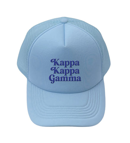 Kappa Kappa Gamma Baseball Cap, Mesh Trucker-Style Hat