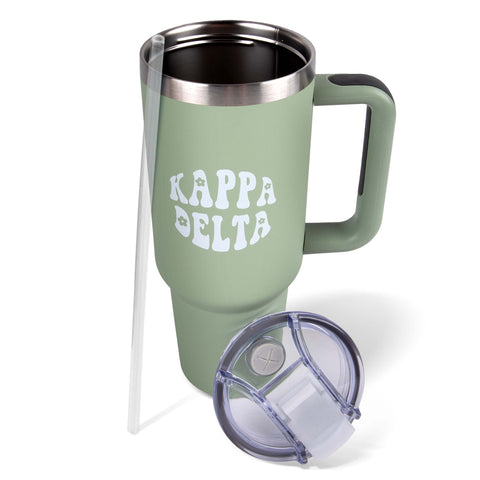 Kappa Delta 40oz Stainless Steel Tumbler with Handle