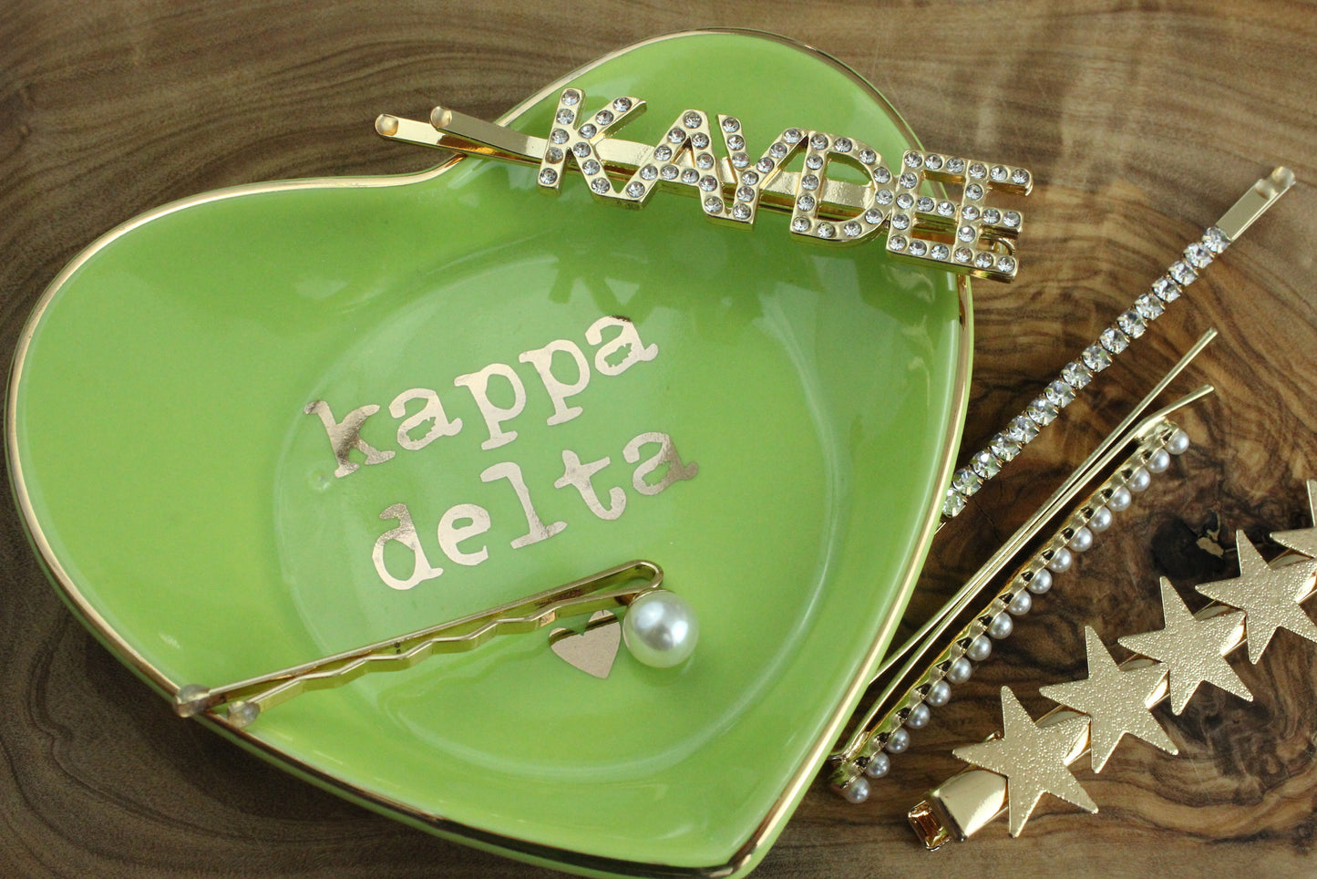 Kappa Delta Sorority Hair Clips