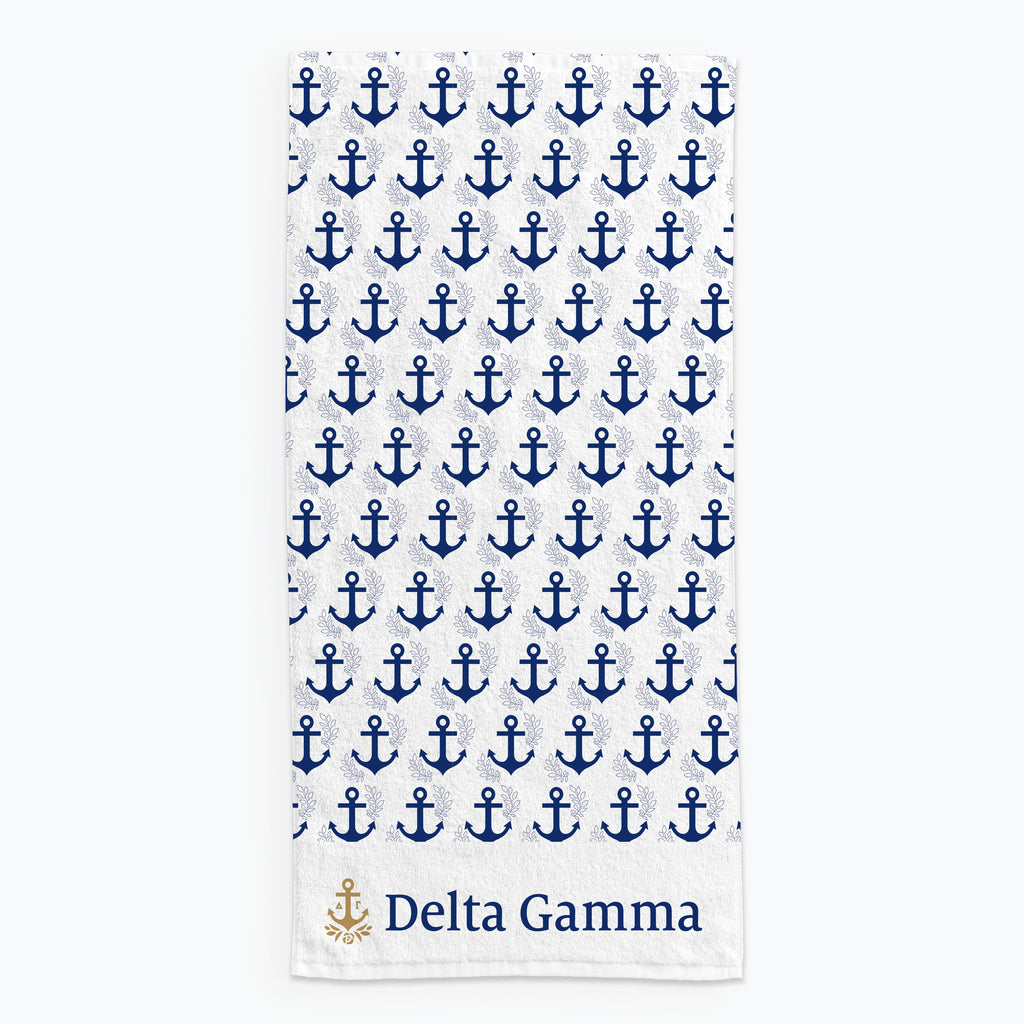 Delta Gamma Beach Towel- Lightweight Brand Design