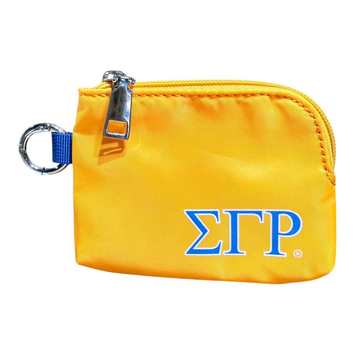 Sigma Gamma Rho Zipper Wallet Pouch with Keyring
