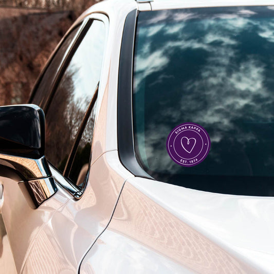 Sigma Kappa Sorority Car Decal Sticker- Full Color Circle Logo