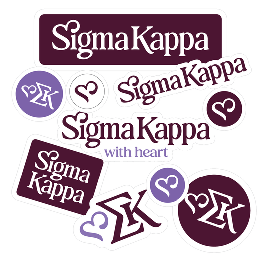 Sigma Kappa 2026 Sorority Brand Focus Sticker Sheet