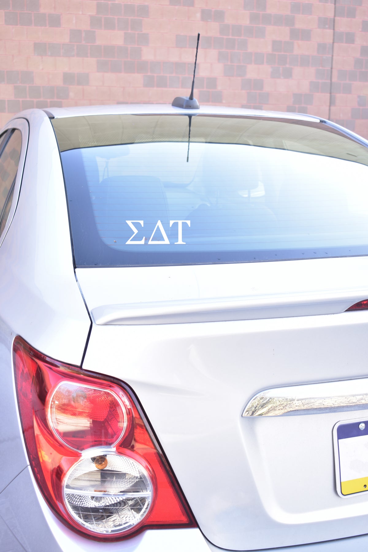 Sorority Shop Car Decal Sticker- Greek Letters Design