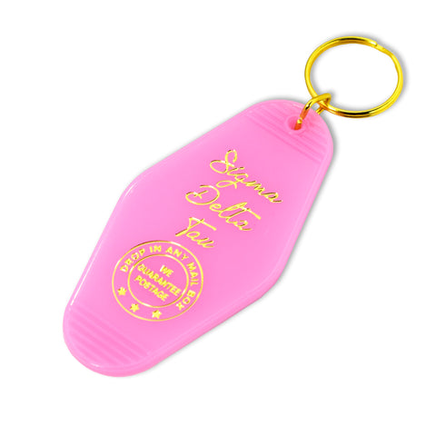 Sigma Delta Tau Motel Keychain