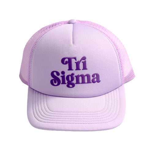 Sigma Sigma Sigma Baseball Cap, Mesh Trucker-Style Hat