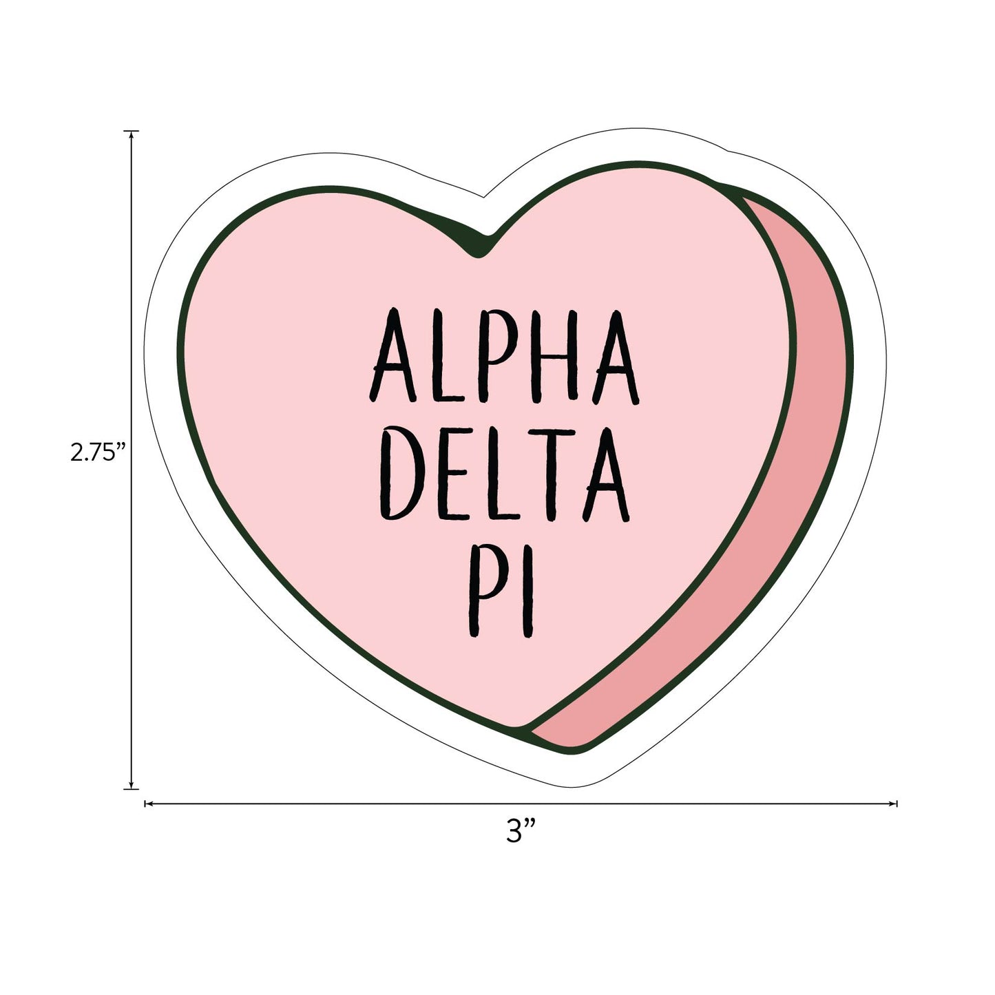 Alpha Delta Pi - Sticker Sheet- Love Theme