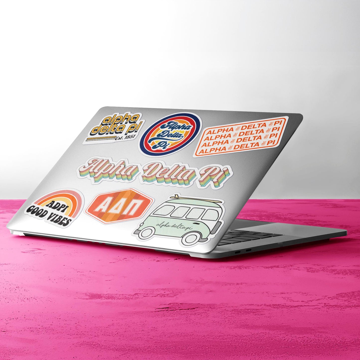 Alpha Delta Pi Retro Sticker Sheet