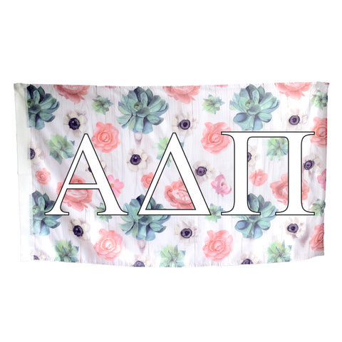 Alpha Delta Pi Succulent Flag