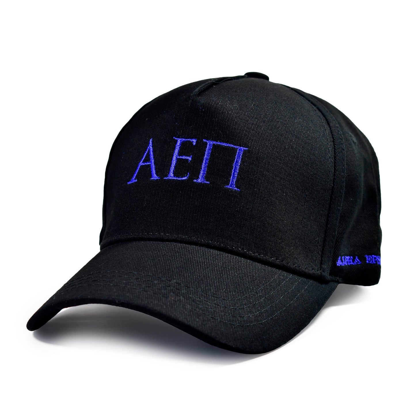 Alpha Epsilon Pi Fraternity Baseball Cap- Brushed Cotton 5-Panel Black Hat