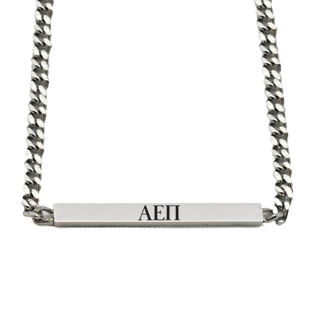 Alpha Epsilon Pi Fraternity Necklace- Greek Letters Pendant