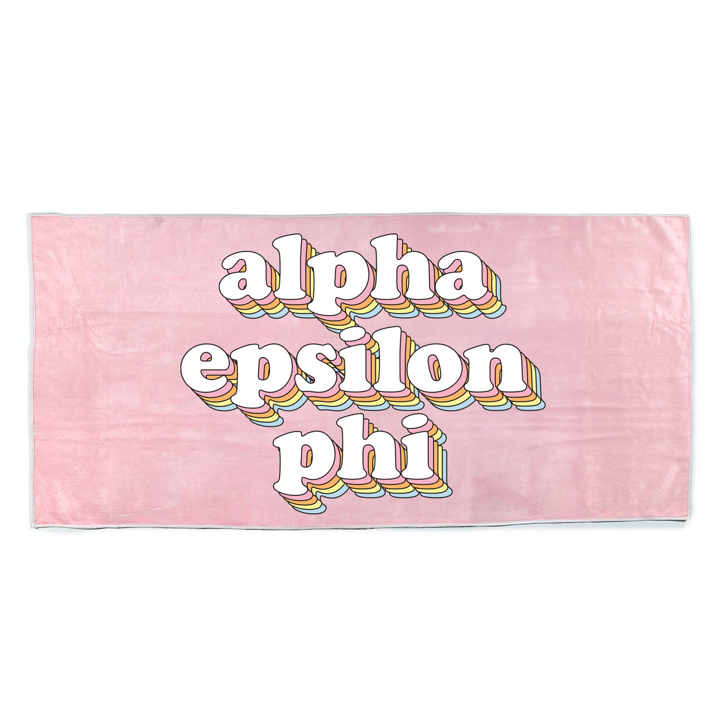 Alpha Epsilon Phi Plush Retro Beach Towel