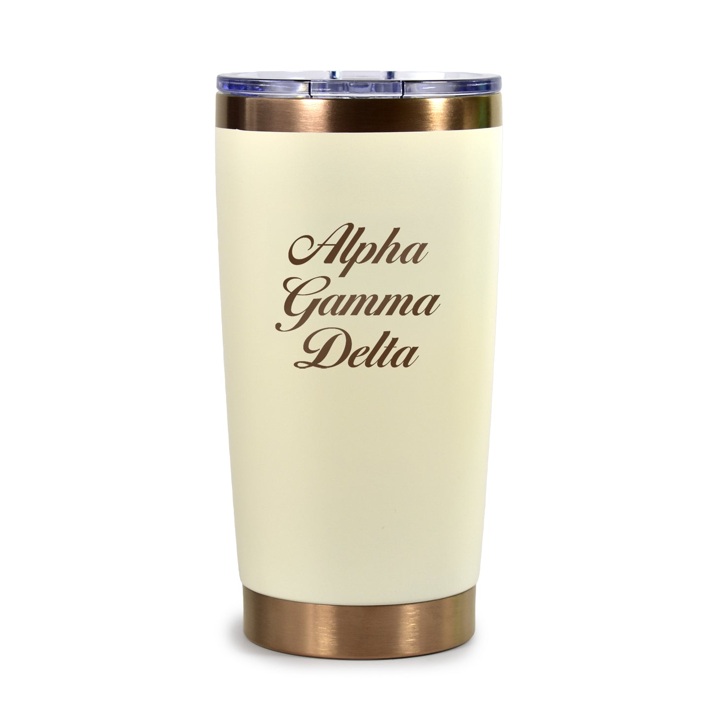 Alpha Gamma Delta 20 oz. Insulated Tumbler with Sorority Name