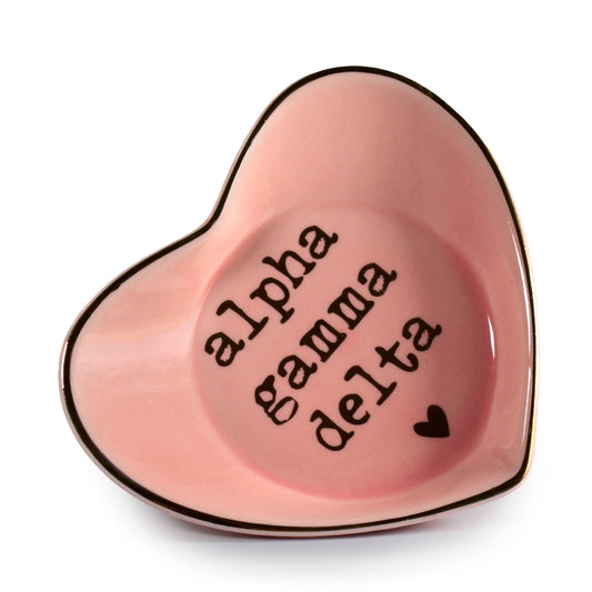 Alpha Gamma Delta Ceramic Ring Dish