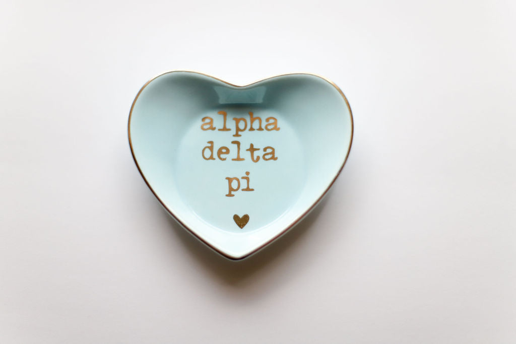 Sorority Shop Ceramic Ring Dish - Heart Shaped