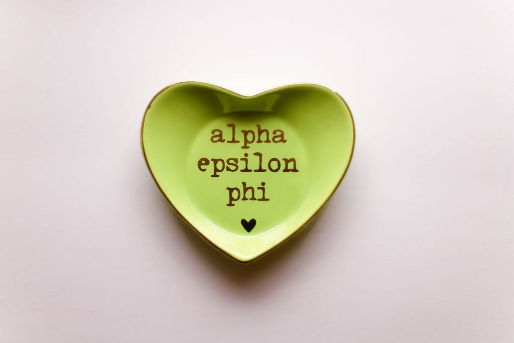 Sorority Shop Ceramic Ring Dish - Heart Shaped
