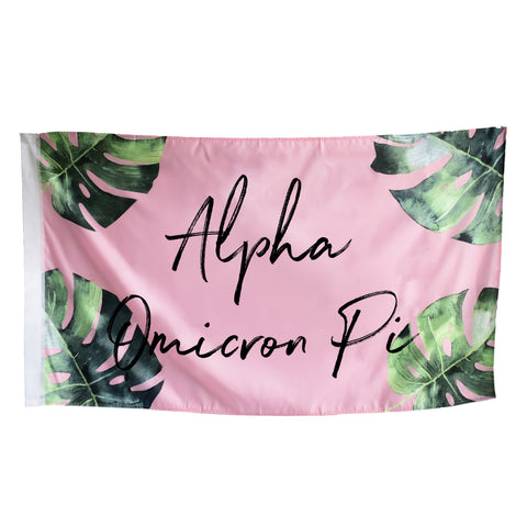 Alpha Omicron Pi Tropical Flag