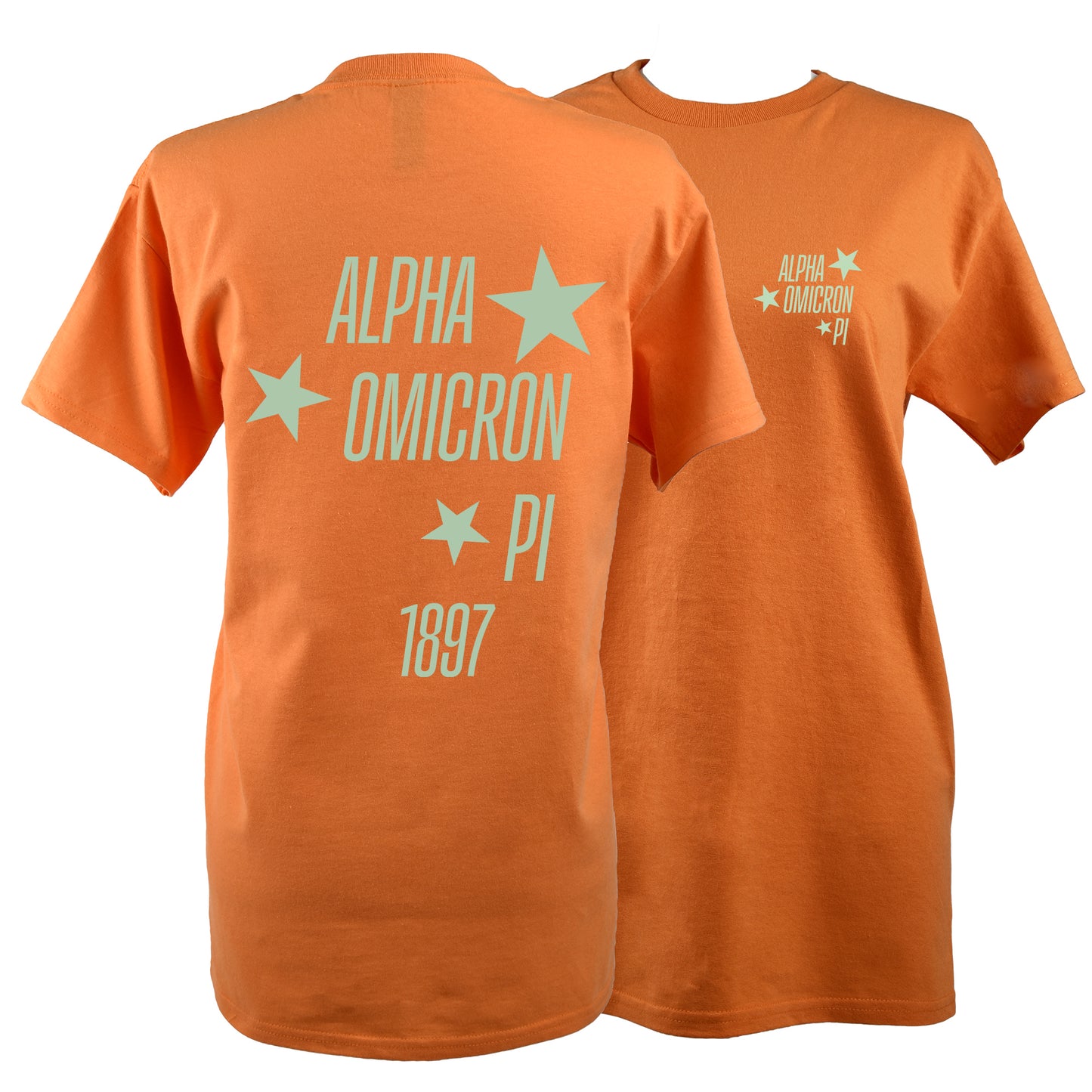 Alpha Omicron Pi T-Shirt- Showgirl Design