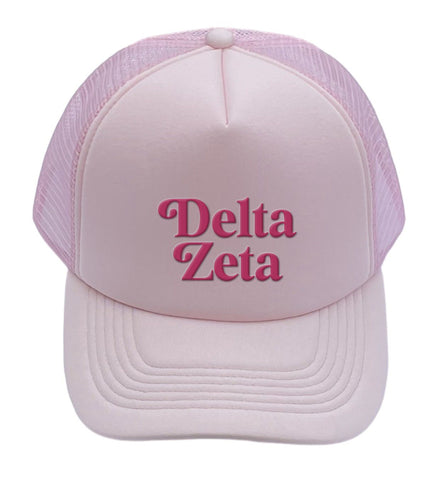 Delta Zeta Baseball Cap, Mesh Trucker-Style Hat