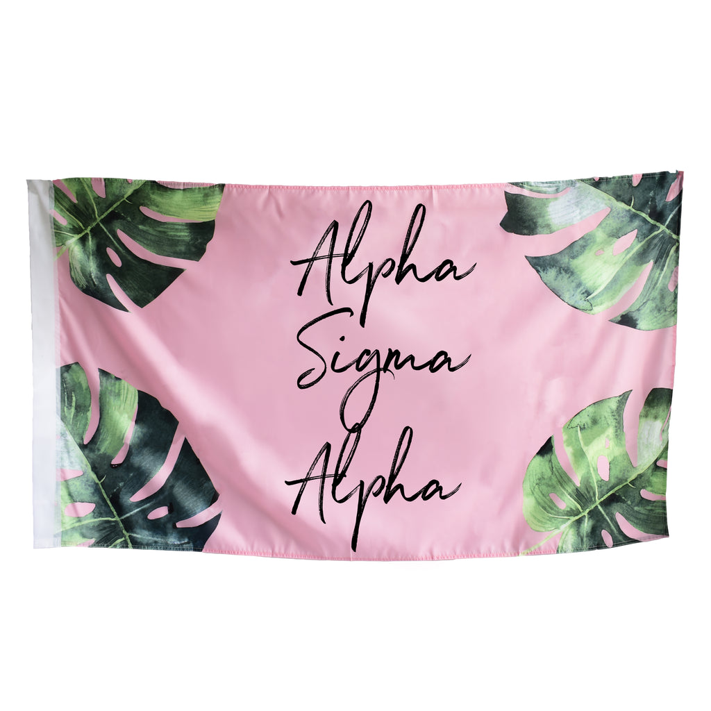 Alpha Sigma Alpha Tropical Flag