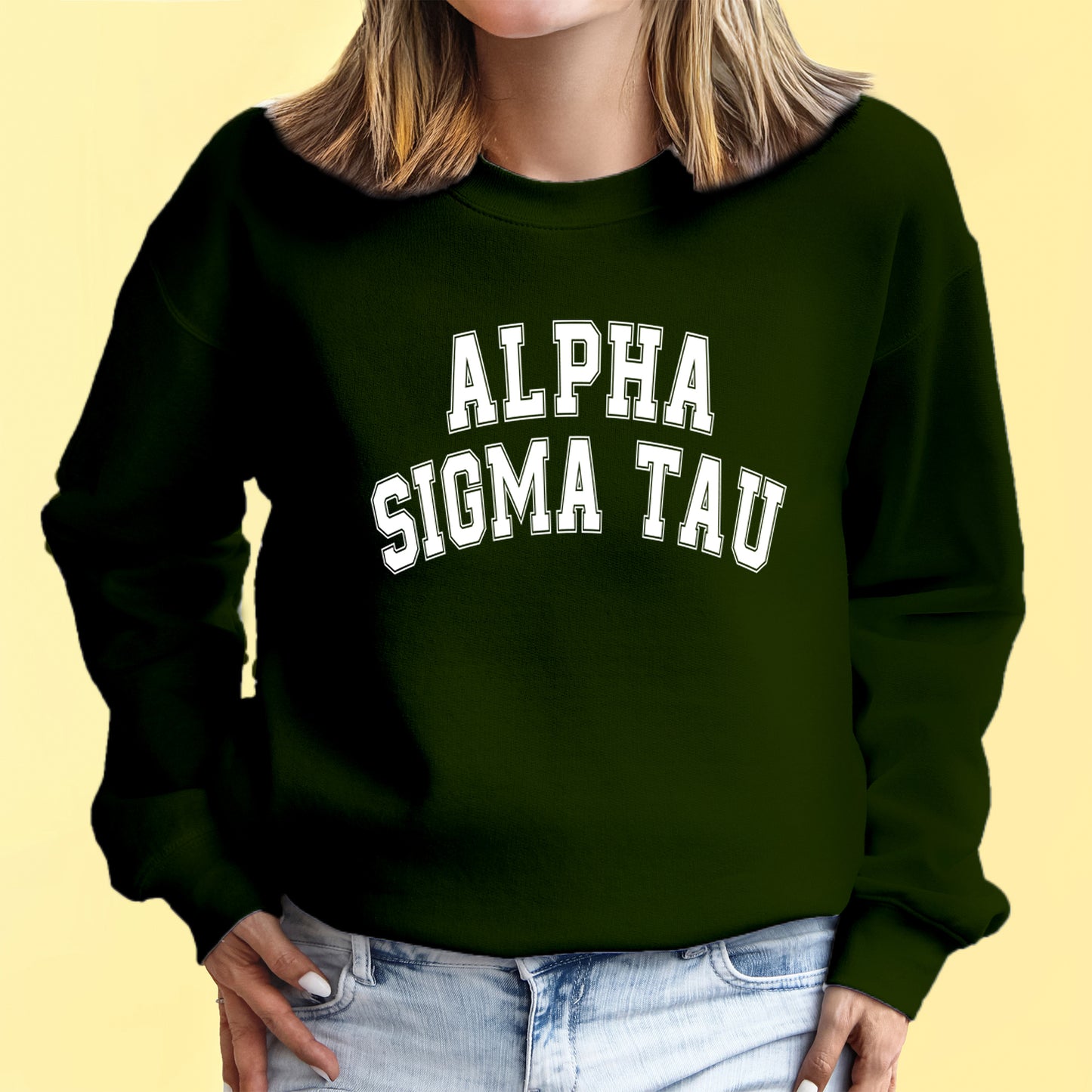 Kappa Delta Sweatshirt- Crewneck Varsity Letters Design