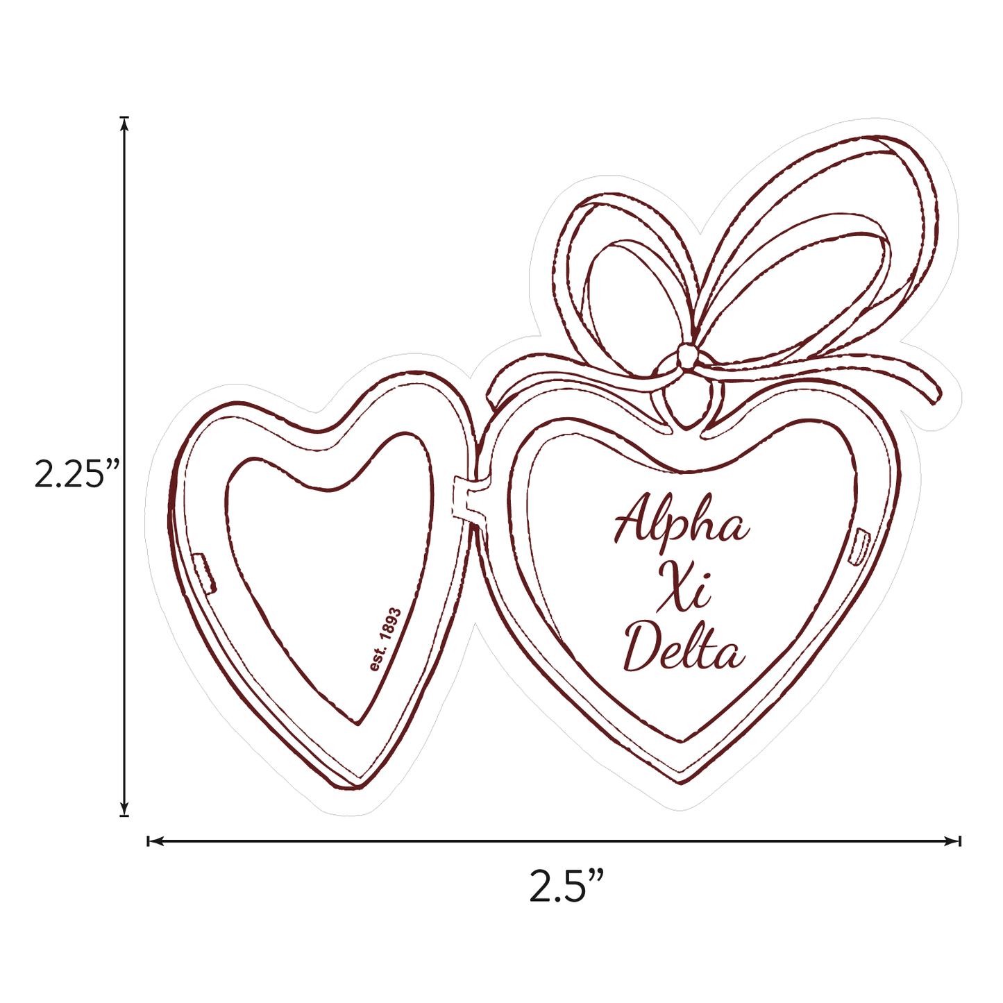 Alpha Xi Delta Sticker Sheet- Teddy Bears and Sisterhood Love Theme