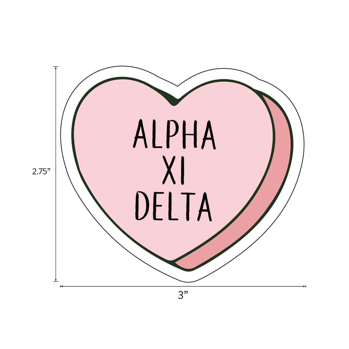 Alpha Xi Delta- Sticker Sheet- Love Theme