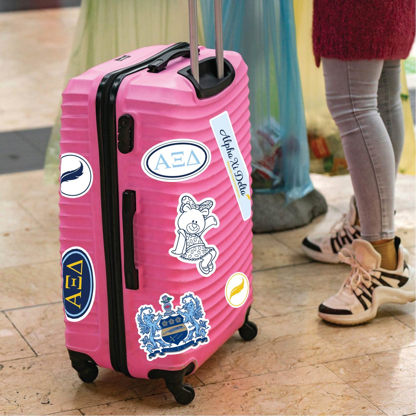 Alpha Xi Delta Sorority Sticker Sheet- Brand Focus