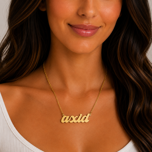 Alpha Xi Delta Retro Design Necklace