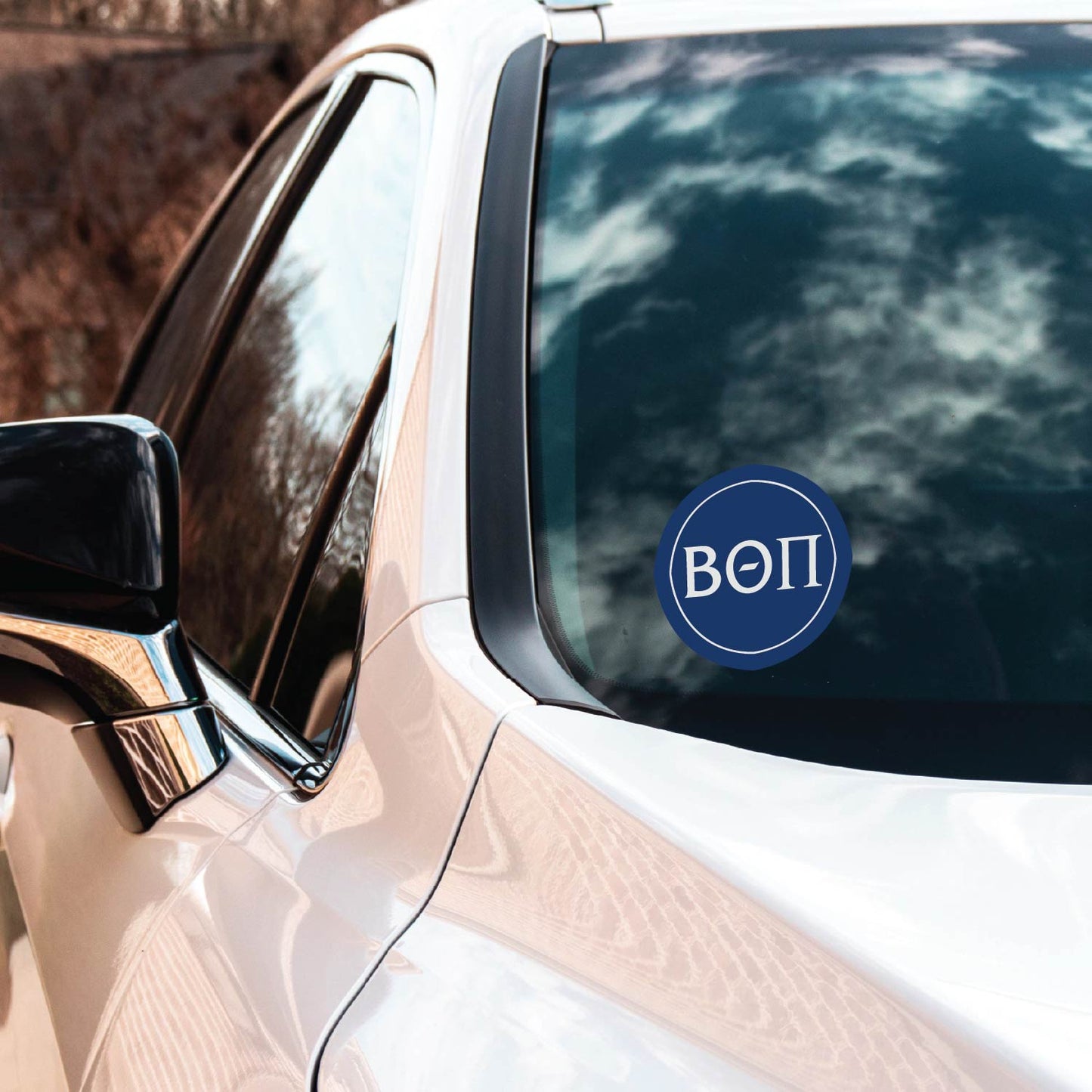 Beta Theta Pi Fraternity Car Decal Sticker- Full Color Circle Logo