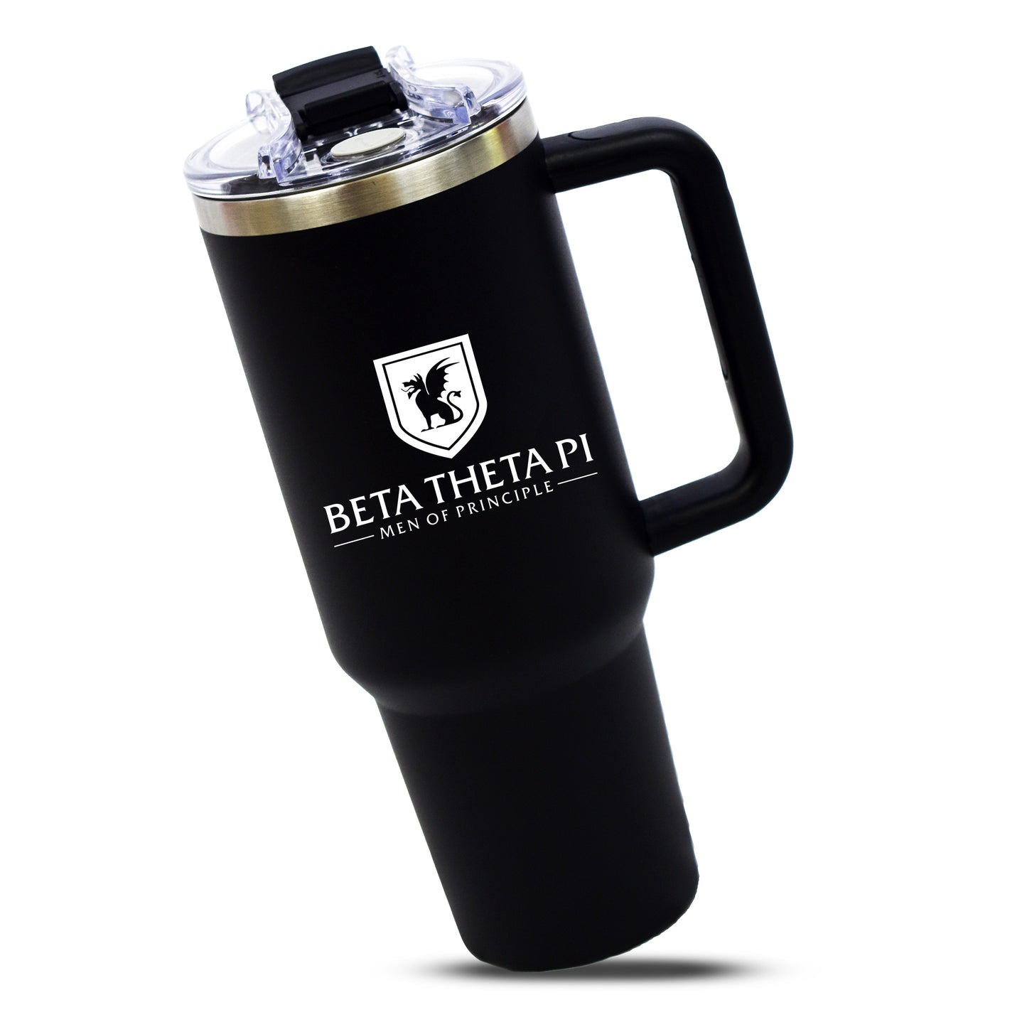 Beta Theta Pi Fraternity 40oz Stainless Steel Tumbler with Handle