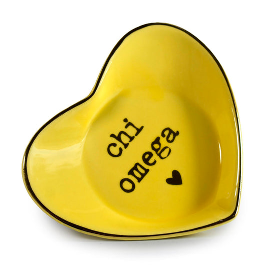 Chi Omega Ceramic Ring Dish