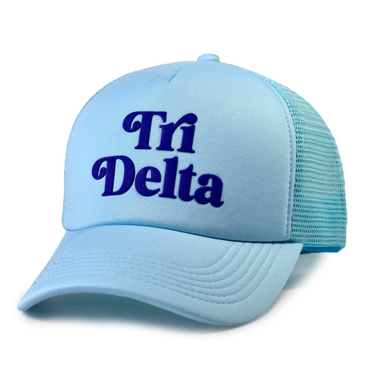 Delta Delta Delta Baseball Cap, Mesh Trucker-Style Hat