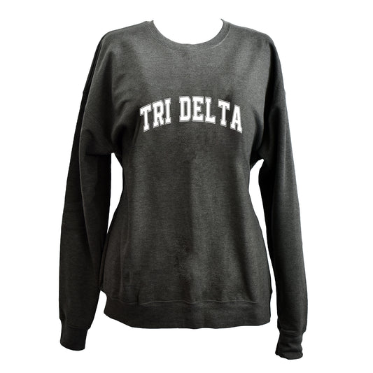 Delta Delta Delta Sweatshirt- Crewneck Varsity Letters Design