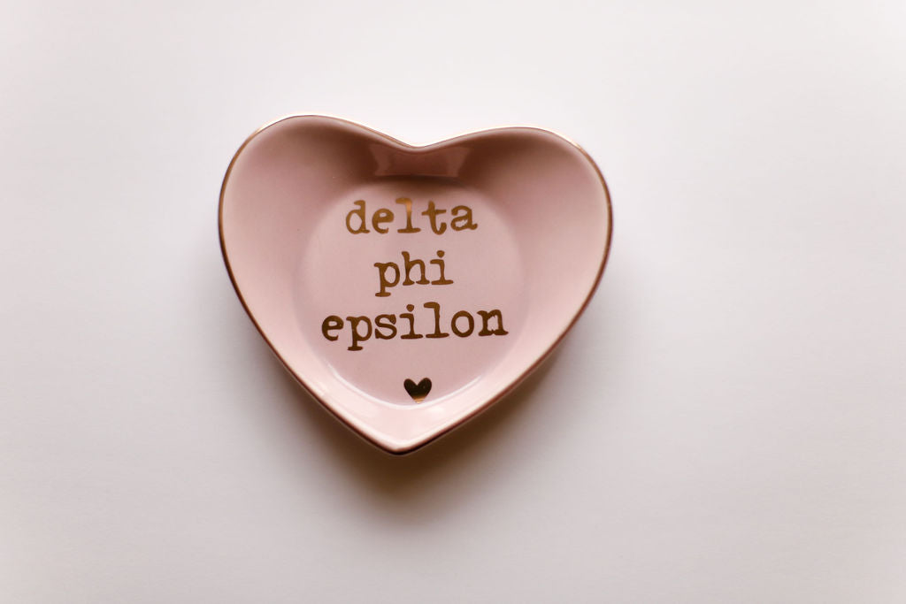 Sorority Shop Ceramic Ring Dish - Heart Shaped