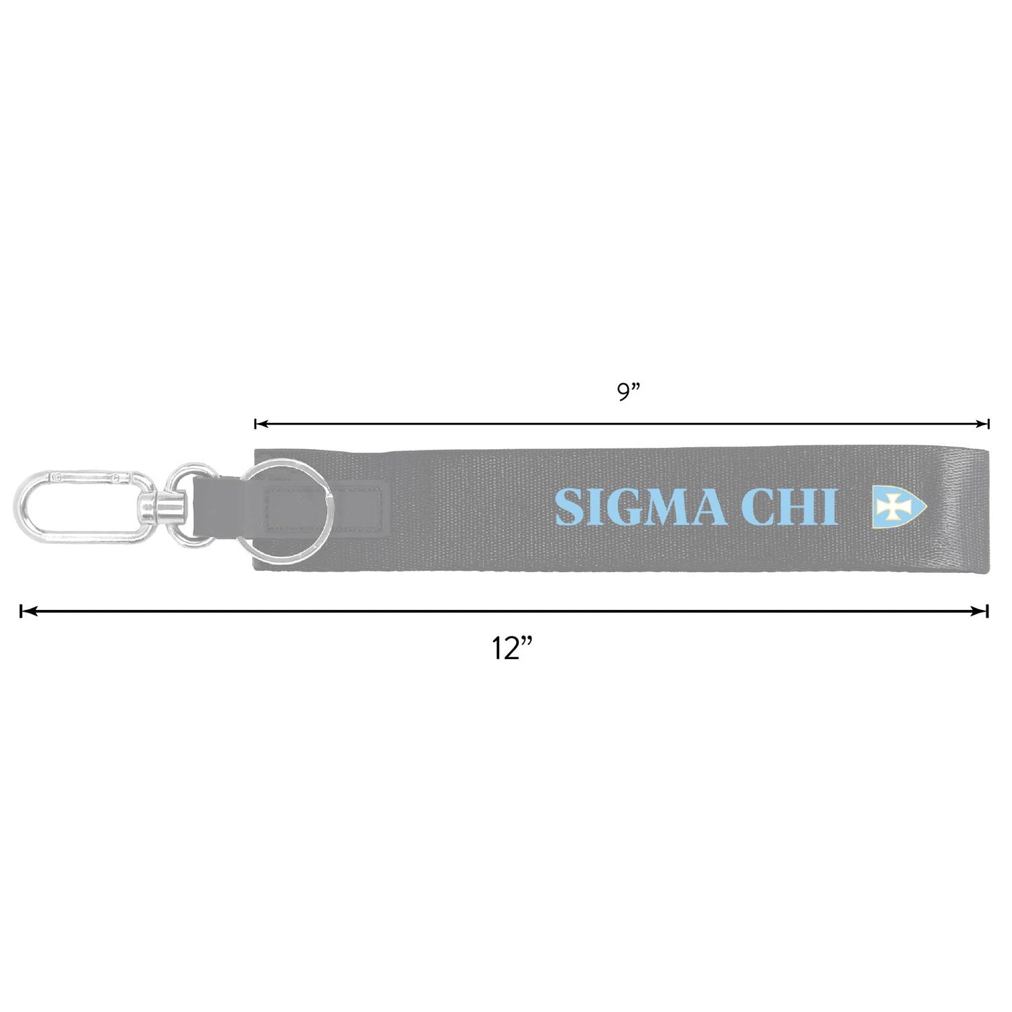 Delta Sigma Phi Fraternity Keychain- Hands-Free Lanyard Style