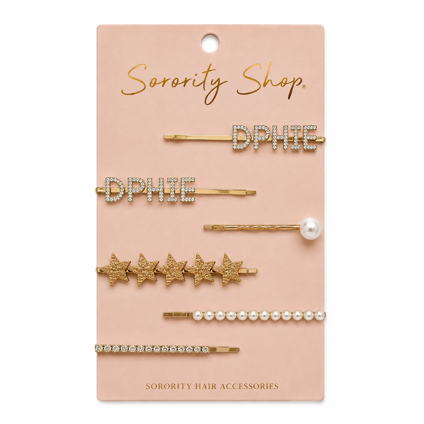 Delta Phi Epsilon Sorority Hair Clips