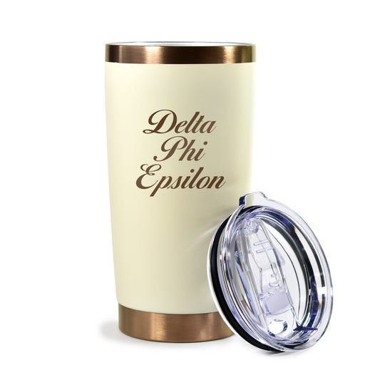 Delta Phi Epsilon 20 oz. Insulated Tumbler with Sorority Name