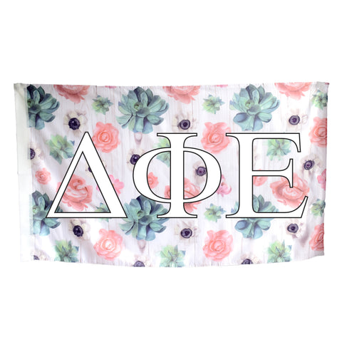 Delta Phi Epsilon Succulent Flag