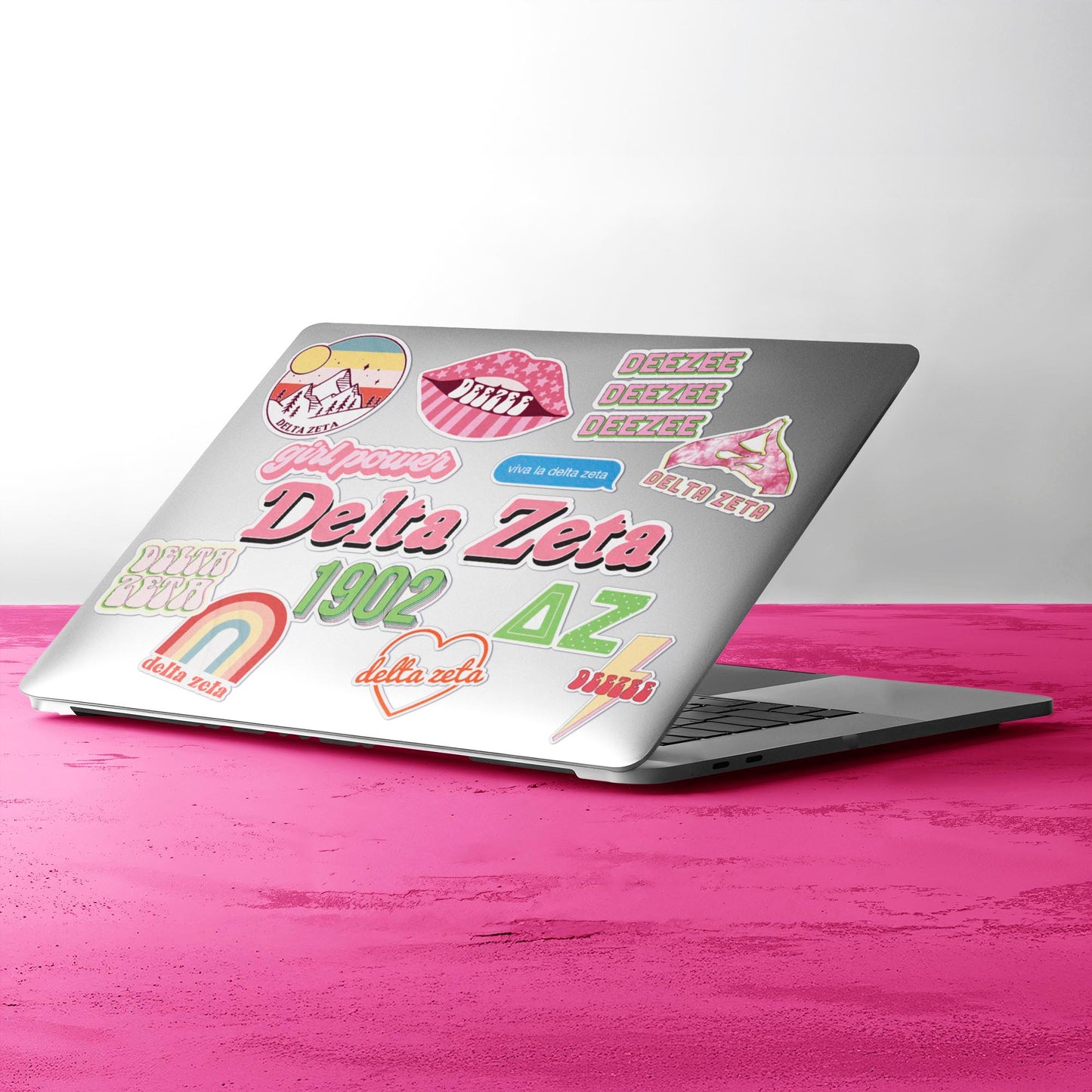 Delta Zeta Girl Power Sticker Sheet