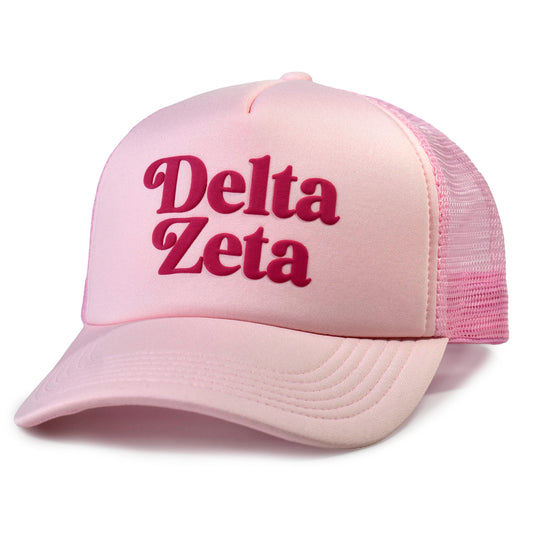 Delta Zeta Baseball Cap, Mesh Trucker-Style Hat