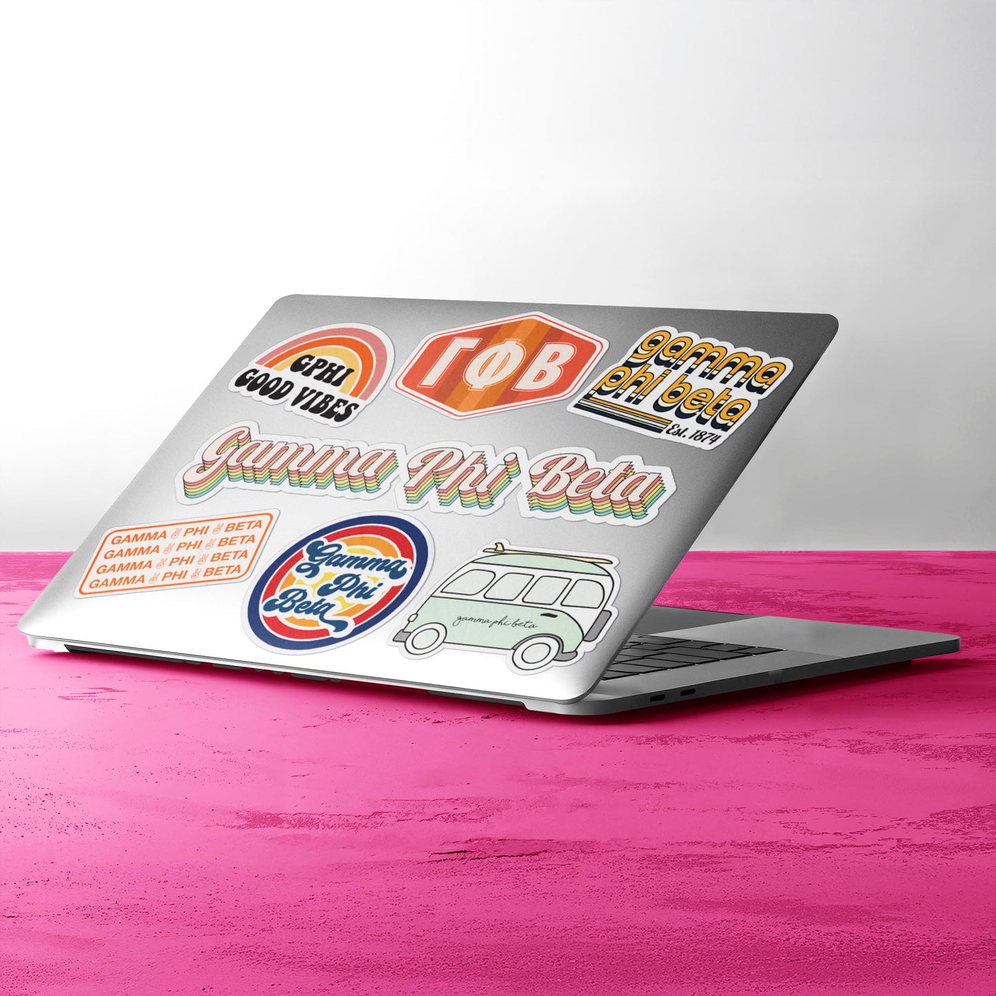 Gamma Phi Beta <br> Retro Sticker Sheet