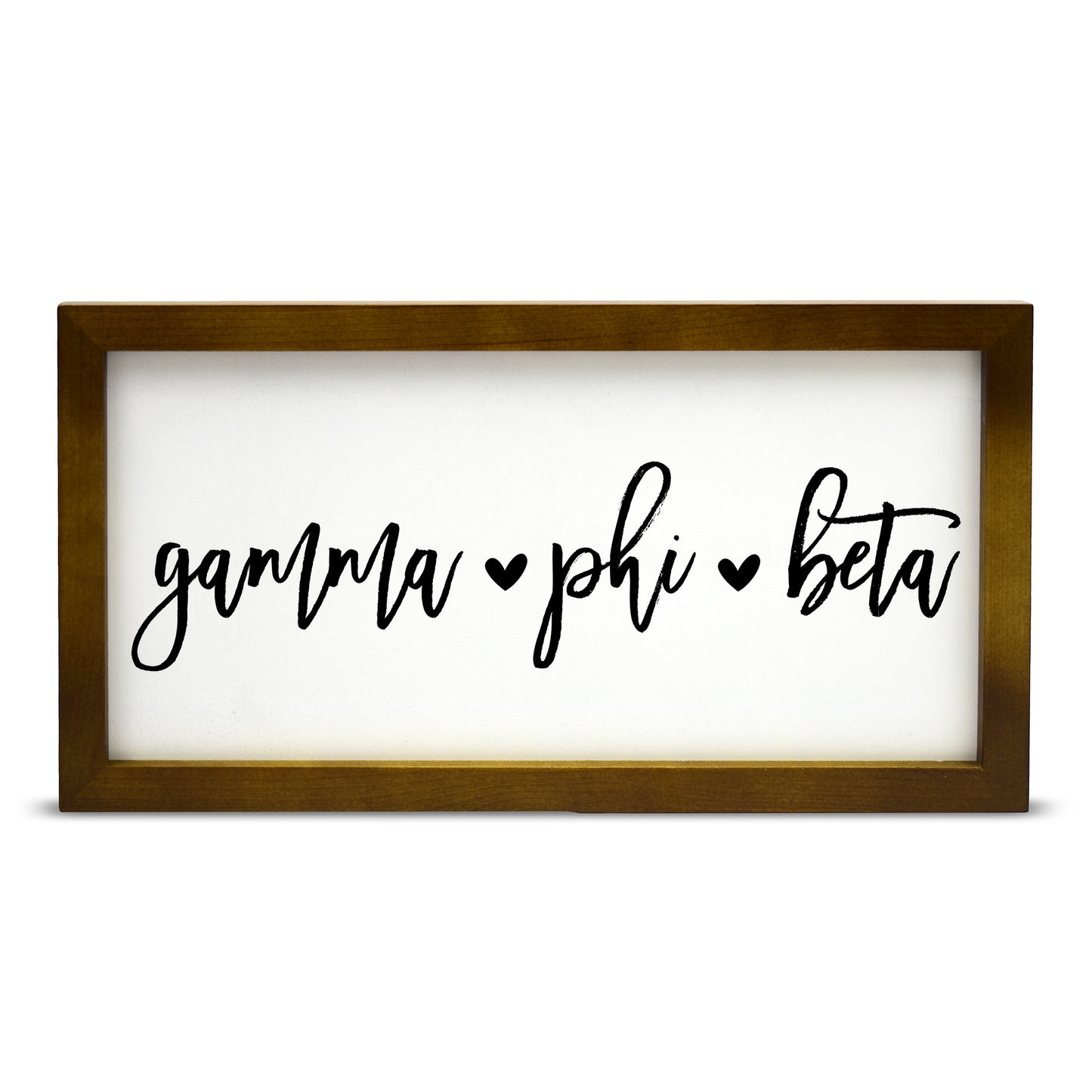 Gamma Phi Beta Script Wooden Sign